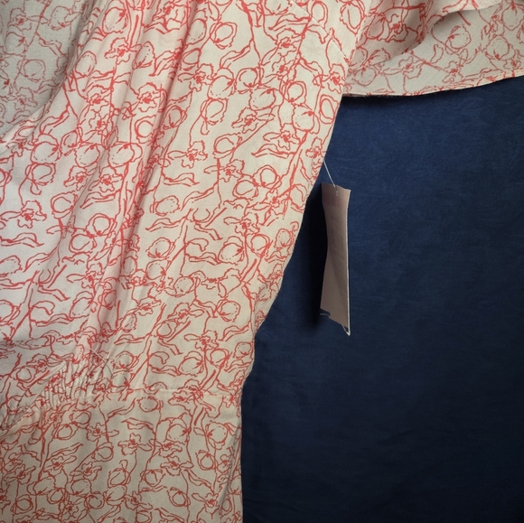 Faithfull The Brans Elegant Pink Floral Dress NWT - Picture 9 of 9